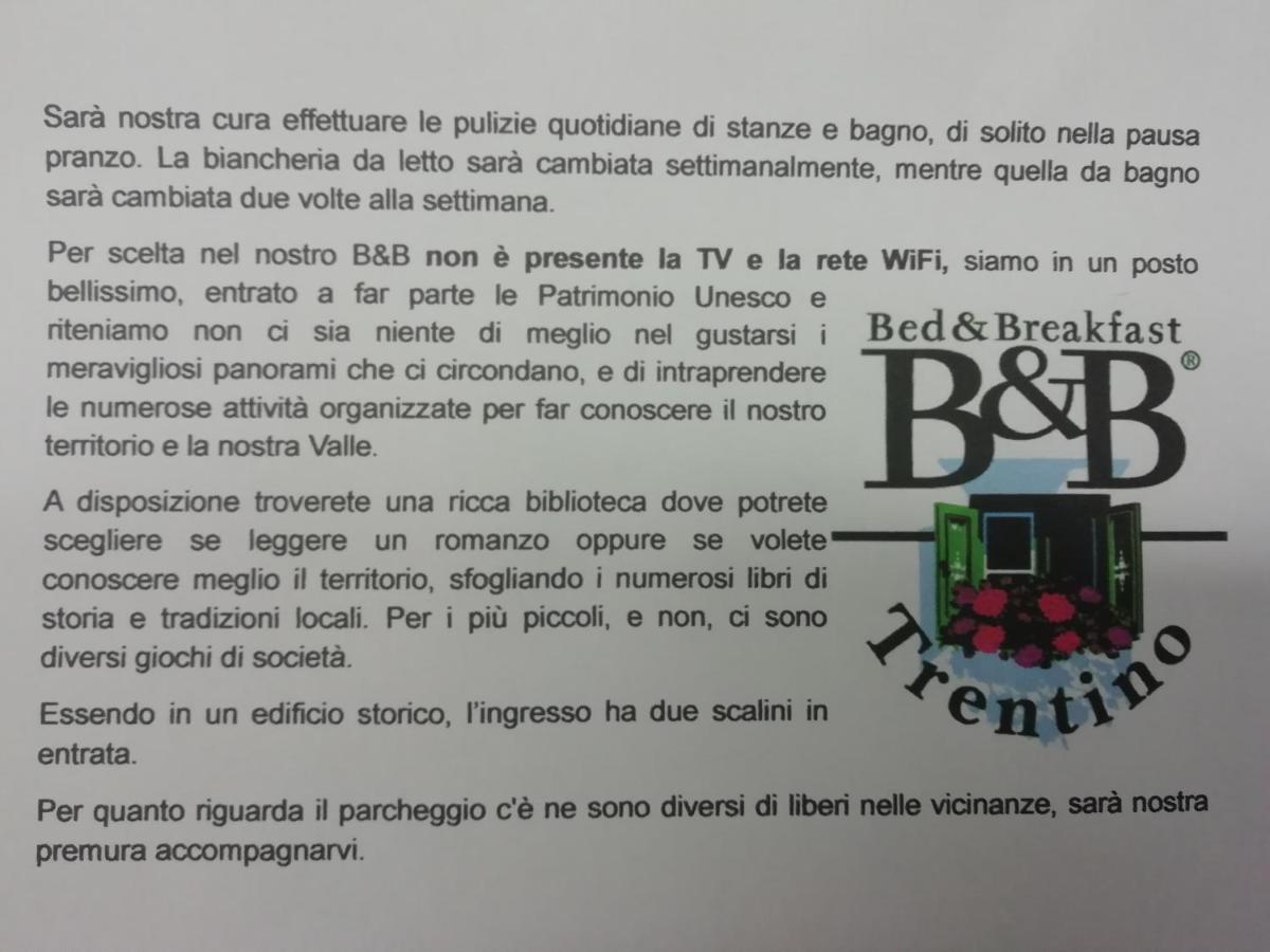 B&B Canonega Vecia Fiera Di Primiero Buitenkant foto